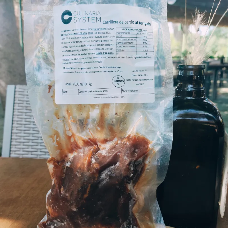 carrillera cerdo teriyaki